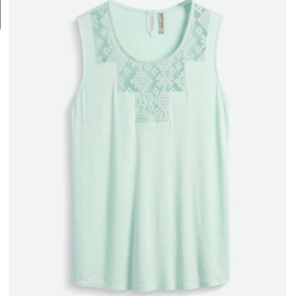 Stitch Fix SWEET GREY Tulay Crochet Detail Knit Top - Picture 1 of 4